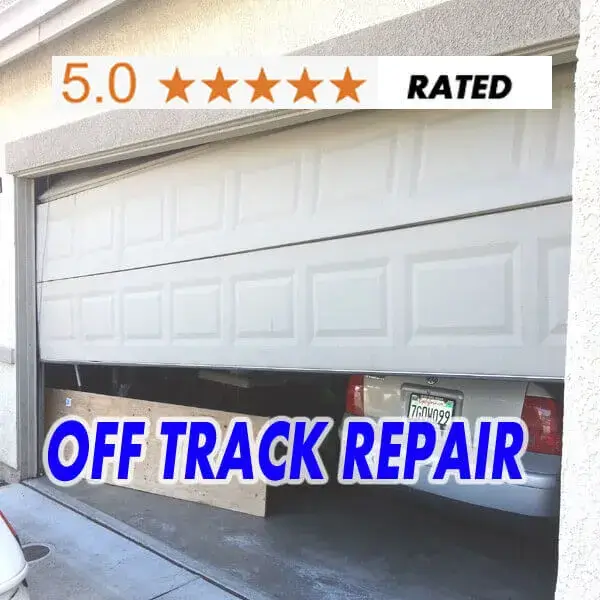 garage door off track repair Hayward CA