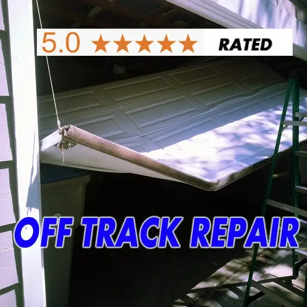 garage door off track repair sunol ca
