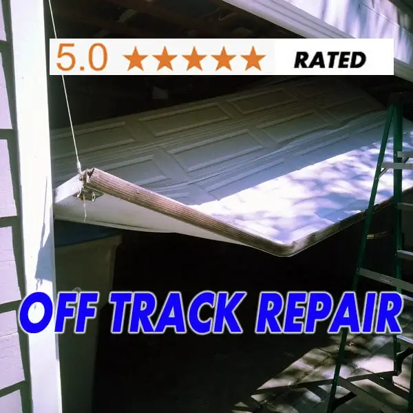 garage door off track repair Fremont ca